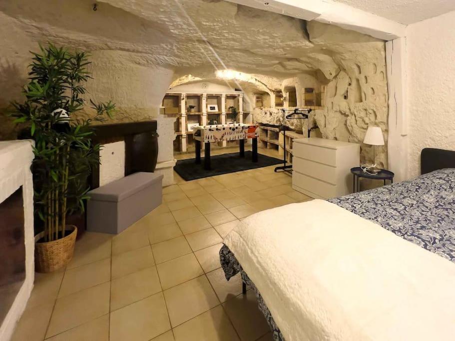 Maison Semi-Troglodyte Avec 4 Velos Rochecorbon Eksteriør billede